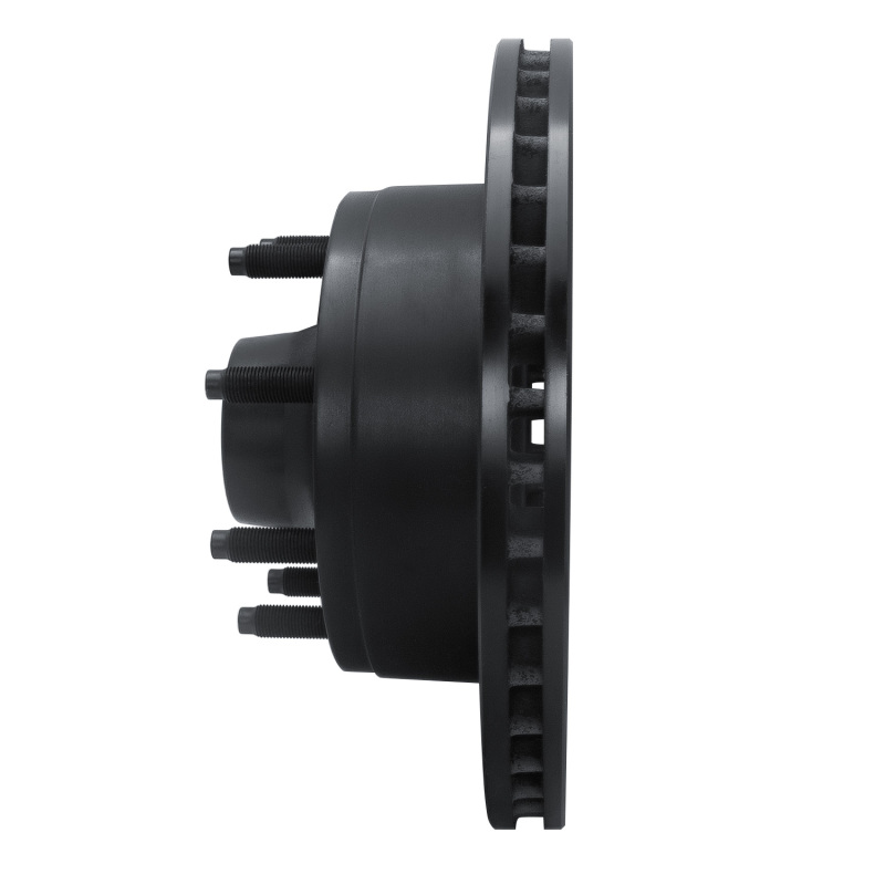 Ford E-350 Econoline Club Wagon Brake Rotor (1) - Front Left - R1 Concepts - Drilled & Slotted - Black - `95-`07